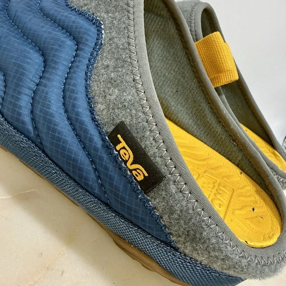 Teva ReEmber Terrain Slippers Shoes Mens 5/Womens 7 Blue Slip On Casual Comfort